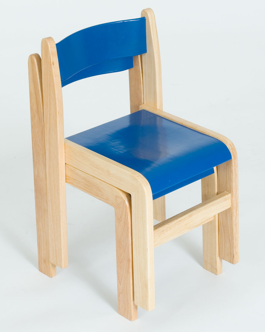 Tuf Class™ Children's Wooden Chairs Blue (Pack of Two)